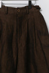 Aviva Jifei Xue cocoon wide-leg pants SS23-CWLP2-ACP bronze color